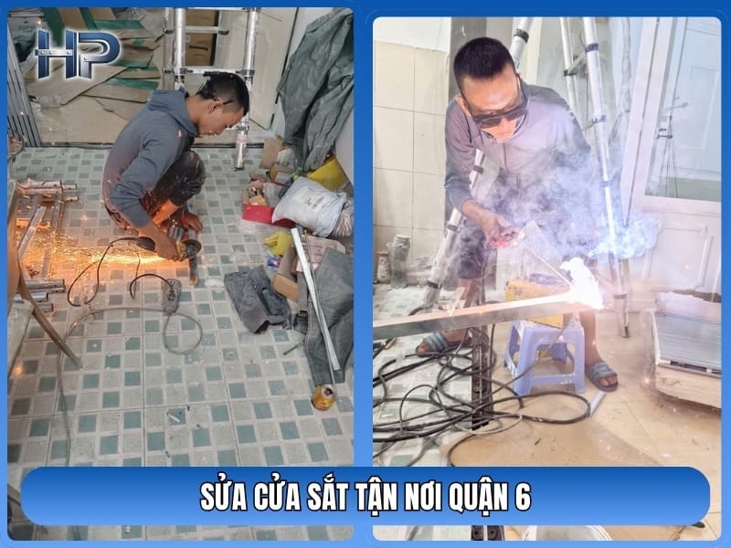 sửa cửa sắt quận 6 giá rẻ