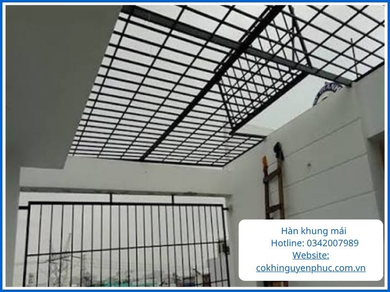 . Hàn khung mái: Từ mái tôn đến mái hiên kiên cố