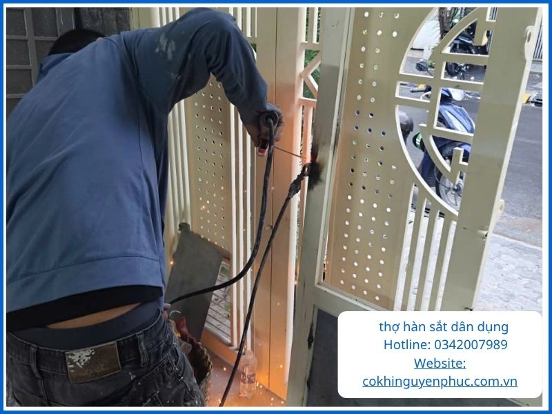 Các hạng mục thi công hàn sắt công trình dân dụng