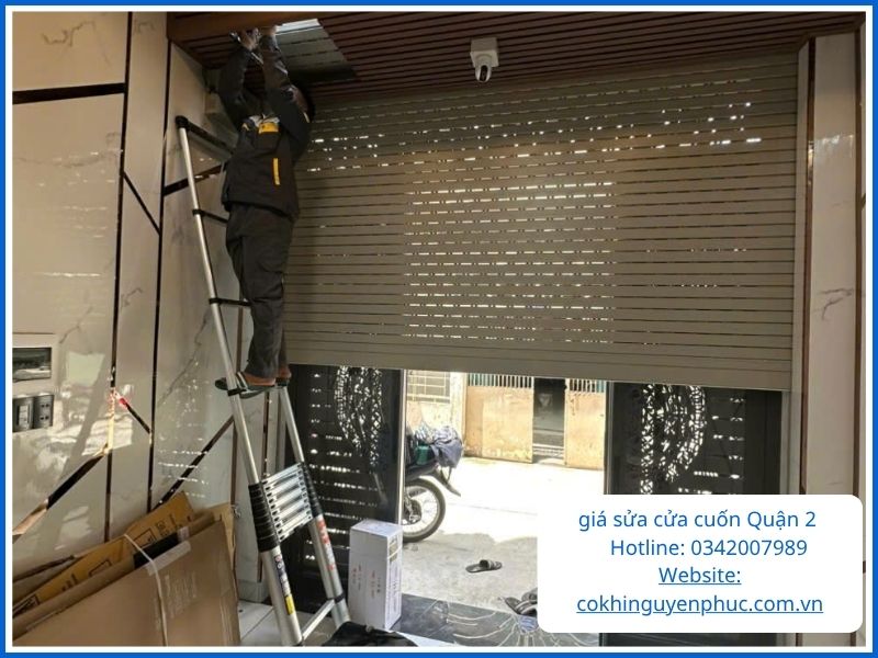 Bảng giá sửa cửa cuốn Quận 2 tham khảo